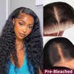  Pre Bleached Knots Wig 6x4.75 / 7x5 Bye Bye Knots Water Wave Pre Cut Lace Glueless Wigs