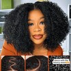  Flash Sale Pre Bleached Big Volume Kinky Curly Wigs 7x5 Pre-Cut Lace Bye Bye Knots Put on and Go Glueless Wig