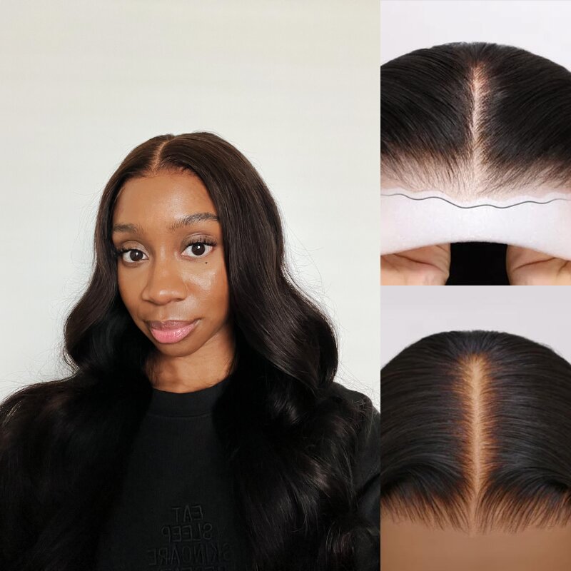 Beautyforever Body Wave Invisible Knots Wig Bye Bye Knots Glueless Put on and Go Pre Cut Lace