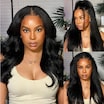  Bye Bye Knots Wig 7x5 and 13x4 Pre Cut Lace Kinky Straight and Yaki Straight Wig Pre Bleached Invivisble Knots Put on and Go Glueless Wigs