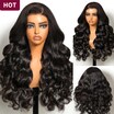  13x4 Pre-Everything Frontal Wig Pre Cut Ear to Ear Lace 3D Body Wave Wigs with Pre-Bleached Invisible Knots and Pre-Plucked Hairline