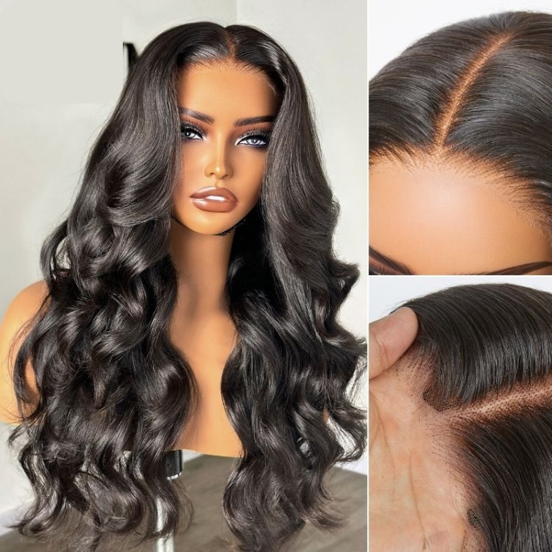  Flash Sale Pre-Everything Glueless Frontal Wig 13x4 Pre Cut Ear to Ear Lace 3D Body Wave Wigs with Pre-Bleached Knots