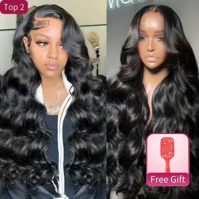  Pre Bleached ByeBye Knots Pre Cut Transparent Lace Closure Body Wave Put on and Go Glueless Wigs