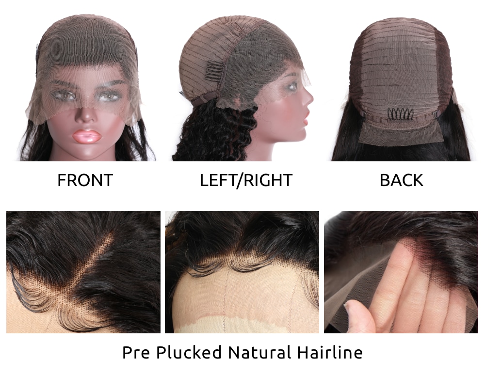 Kinky Curly 13x4 lace front wigs