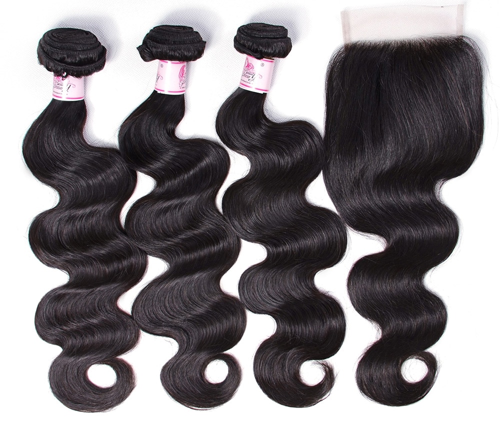 hair body weave lace closure