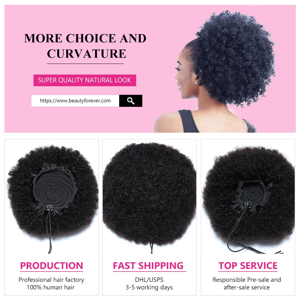 Short Curly Afro Wigs Natural Color