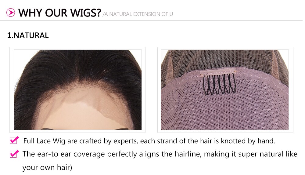 Long Straight Full Lace Human Hair Wig