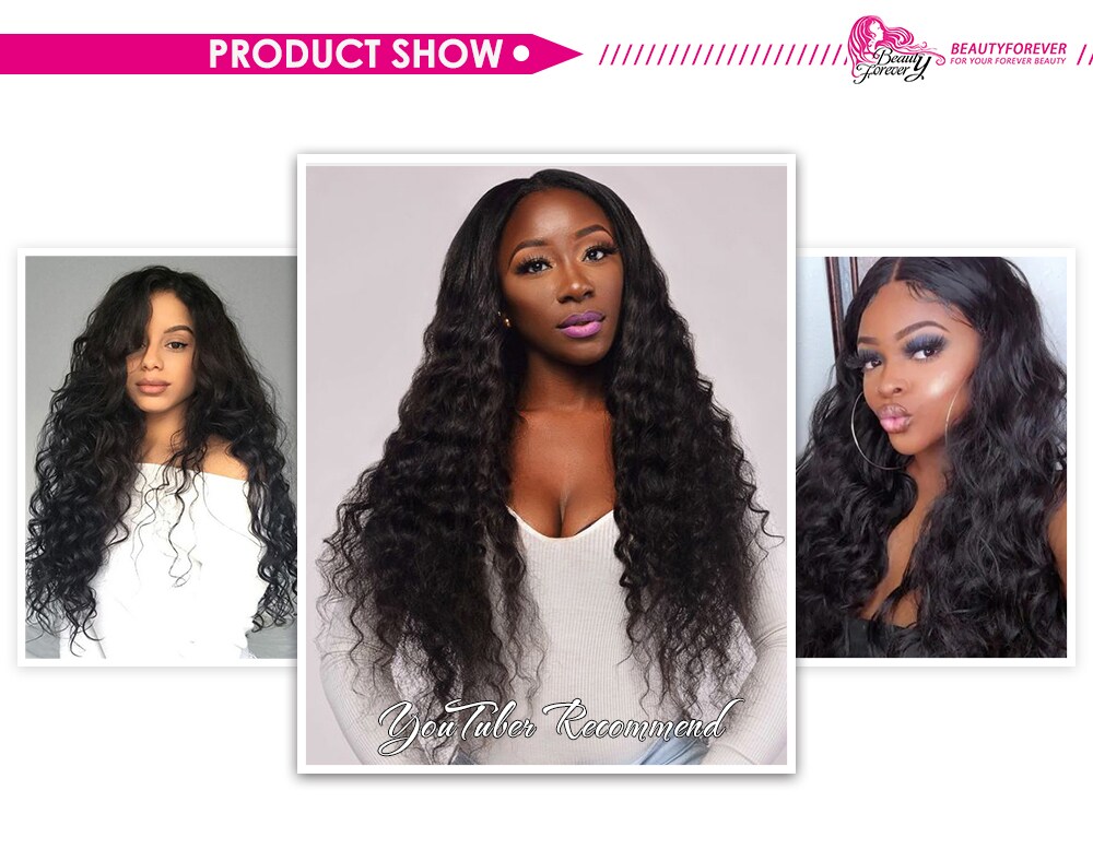 Water Wave Human Hair Lace Front Wigs