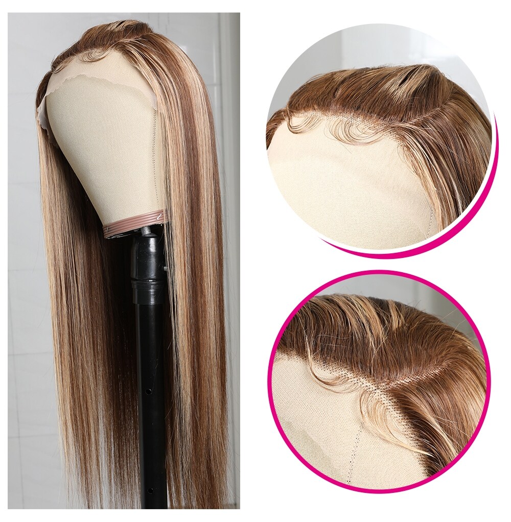 highlinght color lace wig