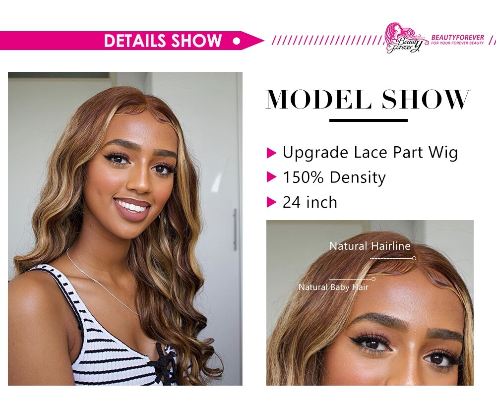 highlinght color lace wig
