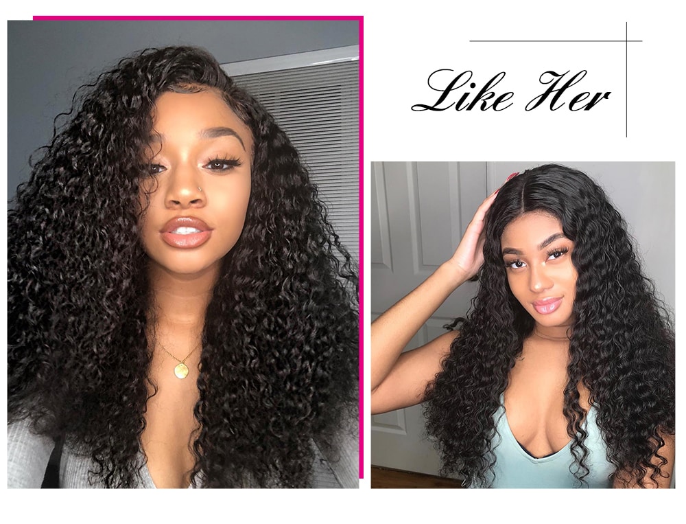 Jerry Curly 13x4 lace front wigs