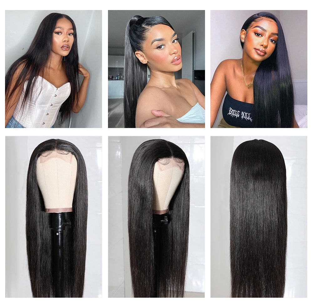 Invisible Lace Part Wig Human Hair Lace Wig