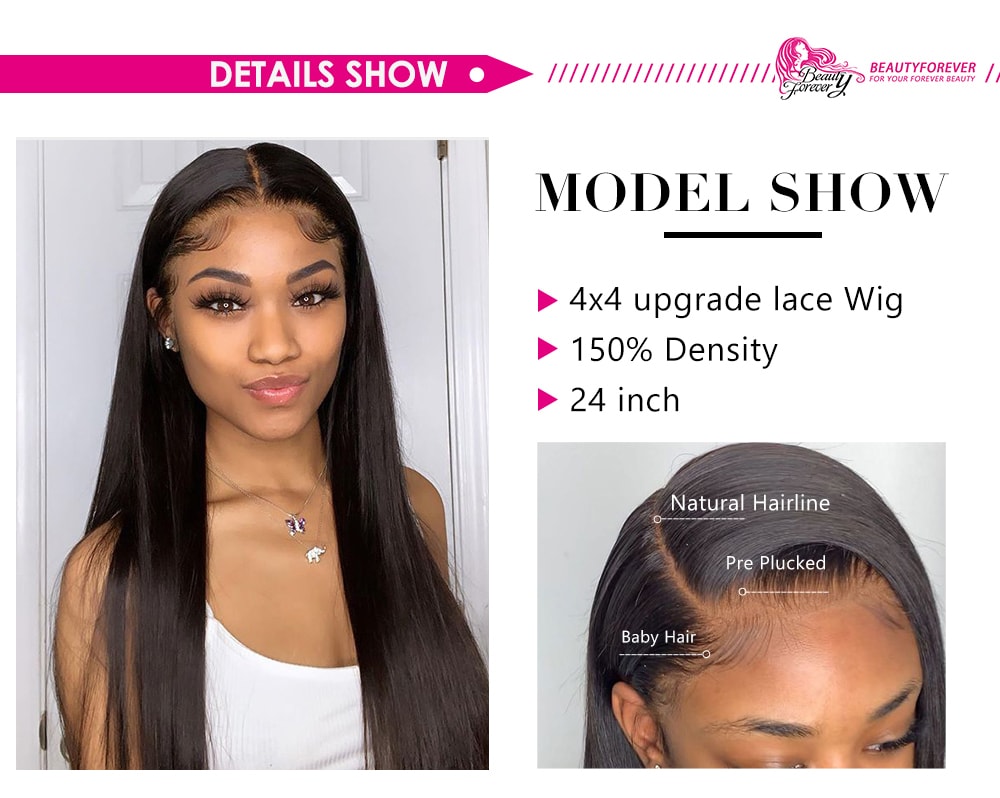 Straight Human Hair Lace Part Wig 