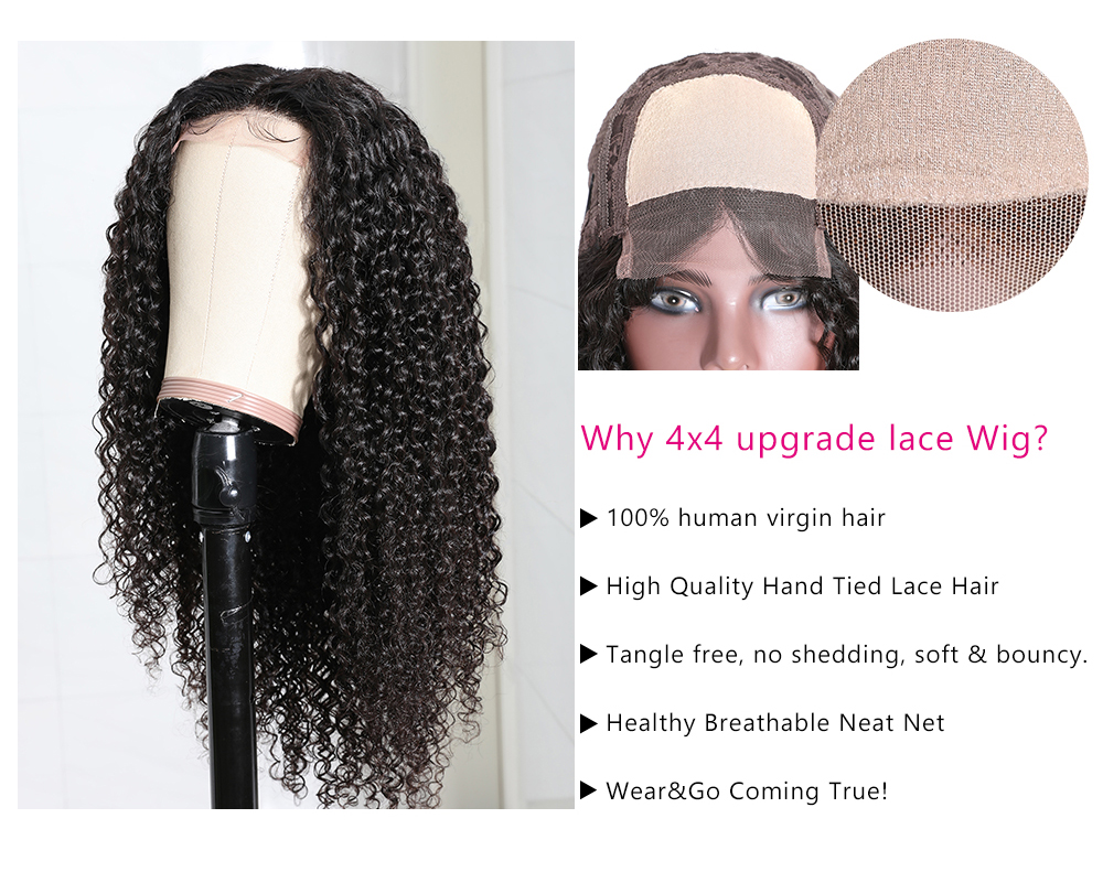Human Hair Curly Lace Part Wig For Women