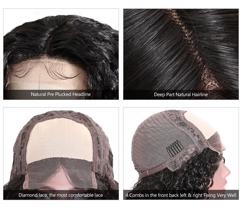 Jerry Curly  lace Part wigs
