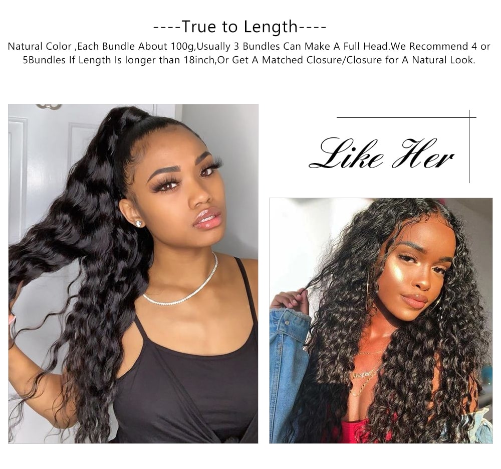 water wave lace closure with bundles