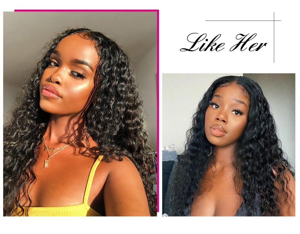 Water Wave Lace Front Wigs